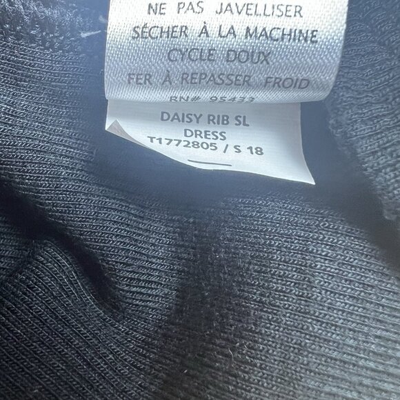 Toad & Co Dress Daisy Rib Sleeveless Tank Black Swing Lyocell Knee Size Medium - Picture 10 of 12